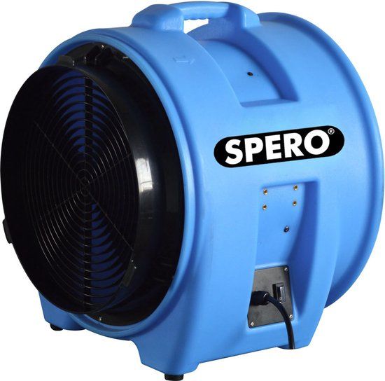 Spero Vloerventilator - 7560M3/H - Diameter: 410mm - 830W - Blauw