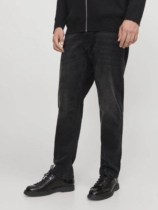 JACK & JONES PLUS JJIGLENN JJORIGINAL MF 073 NOOS PLS Men's Jeans - Black Denim - Size W42 X L32