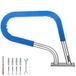 VEVOR Rampe de piscine en acier inoxydable 76,2x55,8 cm Main courante 113 kg Rail d'appui de piscine Tube 4,83 cm Épaisseur 2 mm avec housse de poignée 1,2 m 4 ancres pour sortie entrée piscine spa parc aquatique