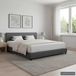 Maison Exclusive - Sommier en similicuir gris 160 x 200 cm