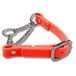 JIM HODGES DOG TRAINING Martingale halsband voor honden, biothaan, roestvrijstalen hardware, geen trek, gemaakt in de VS, professionele kwaliteit, medium, oranje