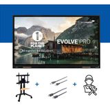 Legamaster Monitorbeugel met touchscreen scherm met Evolve Pro