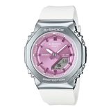 Casio G-Shock GM-S2110-7A6ER Horloge - Staal - Zilverkleurig/Roze - Ø 40 mm