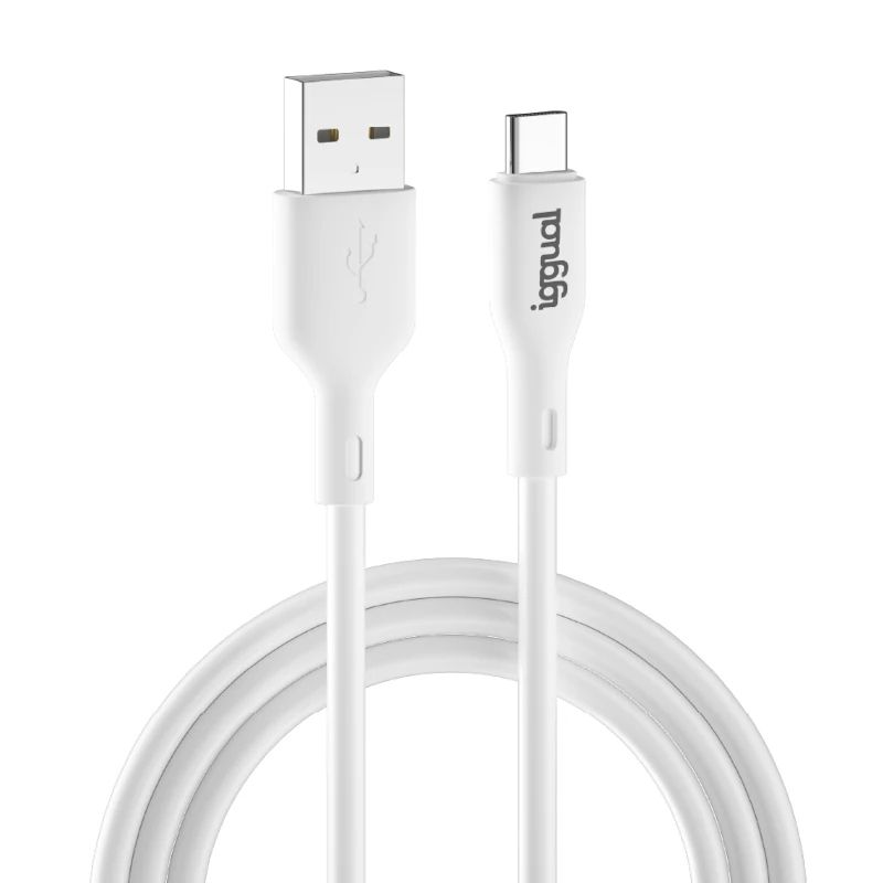 iggual IGG316948 USB-kabel USB 2.0 1 m USB A USB C Wit
