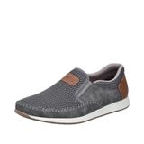 Rieker Heren Instappers met Stretchinzet, 11954-45, Grey Blue