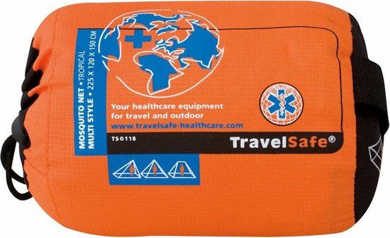 Travelsafe Multi Style geïmpregneerde klamboe 1 persoons Transparent