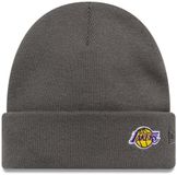 New Era Mini Logo Cuff Beanie Los Angeles Lakers Grijs Acryl Unisex