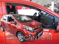 Merkloos / Sans marque HEKO Windgeleiders voor KIA Picanto III (2017-) - 2 Stuks