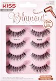 KISS Blowout Pixie x4 - Kunstwimpers op strip - Zwart, Natuurlijk, Volumineus