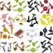 Brads klemmen splint rond metaal goud 4+8mm ca. 75 st.