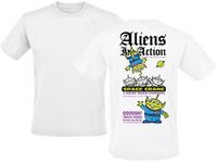 Toy Story Aliens in Action Heren T-shirt - wit - XXL