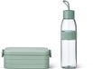 Mepal Lunchbox midi avec Bouteille d'eau 500 ml - Boîte à pain - 4 tranches de pain - Nordic sage