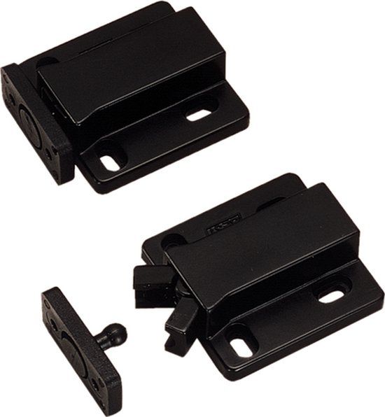 Snapsluiting touch latch zwart 3 kg - Magneetslot - Merkloos - 4510932016834