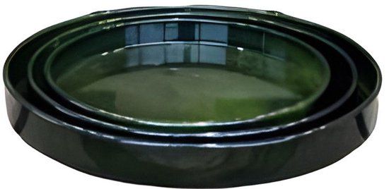 Buitengewoon Boet Buitengewoon de boet Schotel Cylinder Vibrant Groen M 28x3,5cm