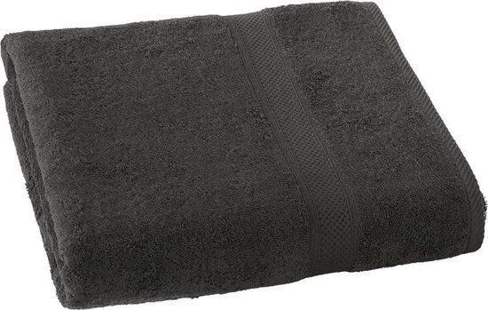 De Witte Lietaer Stéphanie Badlaken - 100x150 cm - Zwart - Katoen
