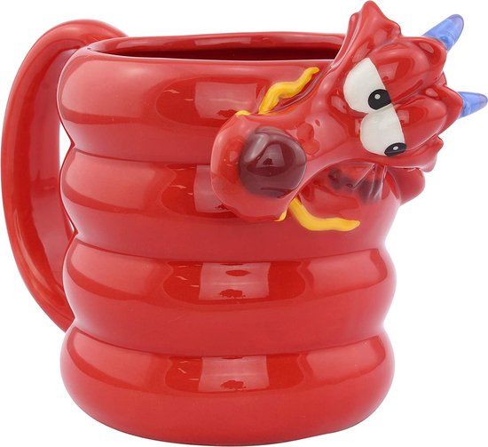 Disney Princess Mulan Mok - Mushu - Rood - 300 ml - Keramiek