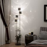 Puluomis - Vloerlamp - 4 koppen - Zwart