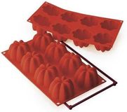 Silikomart SF 154 Charlotte Silicone Mould ø70 H 41 MM Red