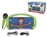 Lexibook Enceinte Bluetooth avec effet lumineux, sans fil, Toy Story, boule à neige avec microphone pour karaoké, bleu, rechargeable via USB-C