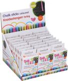 Eddy Toys 12-delige stoepkrijtset - 6 kleuren