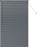 vidaXL Venetiaanse jaloezie donkergrijs 175 x 105 cm 25 mm aluminium