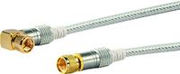 Schwaiger KVCWHD100 532 coax-kabel 10 m F Transparant, Wit