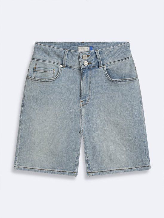 LTB BECKY X - Elisse Wash Jeans Vrouwen Slim Fit Katoen Denim Stretch Regular Waist Knopen Light Blue