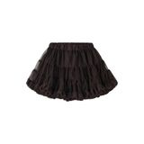 NAME IT MINI korte tule rok met ruches - bruin