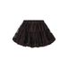 NAME IT MINI korte tule rok met ruches - bruin