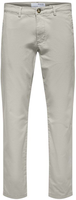 Selected Homme Heren Chino Broek SLHSLIM-NEW MILES slim Grijs 33W / 34L Volwassenen