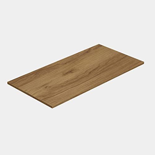 Baikal Werkblad van hout voor badkamer, melamine, 16 mm, combineerbaar met modulair meubelstukken