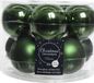 Decoris Kerstballen set - 10x stuks - donkergroen - glas - 6 cm - glans en mat - kerstversiering