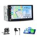 autoradio 7 pouces sans fil CarPlay et Android Auto avec Mirror Link, Bluetooth, égaliseur et caméra de recul – matériel d'installation inclus