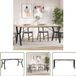 vidaXL Eettafelpoten Y-frame Staal Zwart 180x80x73 cm