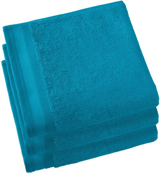 De Witte Lietaer Contessa Badhanddoek - 50 x 100 cm - Donkerblauw - 3 stuks