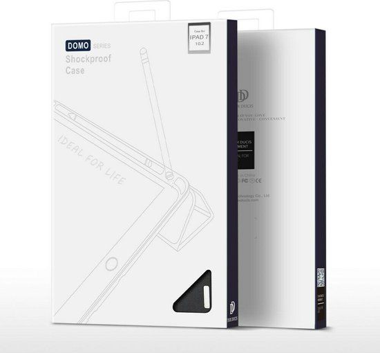 Dux Ducis Domo Book Case iPad 10.2 inch (2019/2020/2021) - Zwart