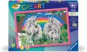 Ravensburger CreArt Kids 31x21cm In het land van de eenhoorns, verf op nummer kit, vanaf 9 jaar