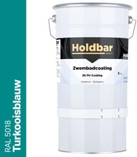 Zwembadcoating turkooisblauw (RAL 5018) 5 kg