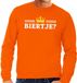 Bellatio Decorations Shoppartners Bv Koningsdag en supporters sweater - Biertje - trui - oranje - heren - kleding M