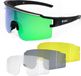 YEAZ SUNTHRILL STEL Sportsonnenbrille Weiß/Blau