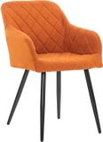 CLP Shila Chaise de salle à manger Tissu orange