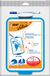 BIC Velleda Dubbelzijdig Droog uitwisbaar Bord - 19 x 26 cm - Wit/Blauw