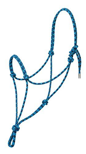 Weaver Leather Silvertip No. 95 Rope Halter - Gray/Royal Blue/Navy/Turquoise - Average