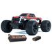 ARRMA Camion RC 1/18 Graniet GROM MEGA 380 Geborsteld 4X4 Monster Truck RTR avec Batterie & Chargeur, Rouge, ARA2102T2