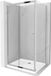 Mexen Apia cabine de douche coulissante 140 x 90 cm, transparent, chrome + receveur de douche plat