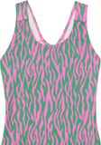 Protest Prtemmi 25 Jr Meisjes Badpak Smoothie Pink Dierenprint Mouwloos Ronde hals 176