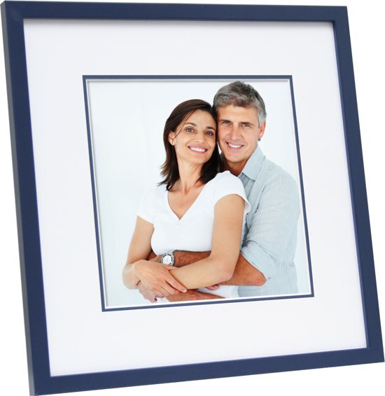 Deknudt Frames fotokader met passe-partout blauw hout