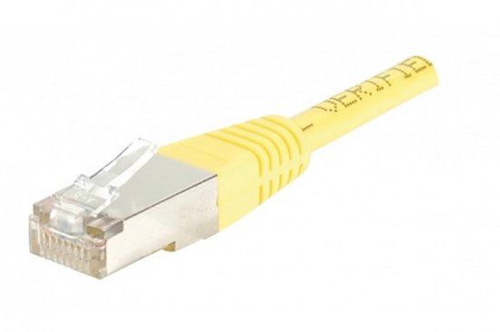EXC 847161 netwerkkabel Geel 0,5 m Cat5e F/UTP (FTP)