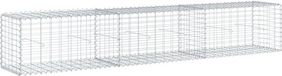 vidaXL Schanskorf - 300x50x50 cm - Gegalvaniseerd IJzer - Zilverkleurig