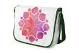 Bonamaison Digitaal bedrukte Messenger schooltas met kaki riem voor meisjes en jongens, boodschappentassen voor scholieren, schoudertassen, grootte: 29x36 cm